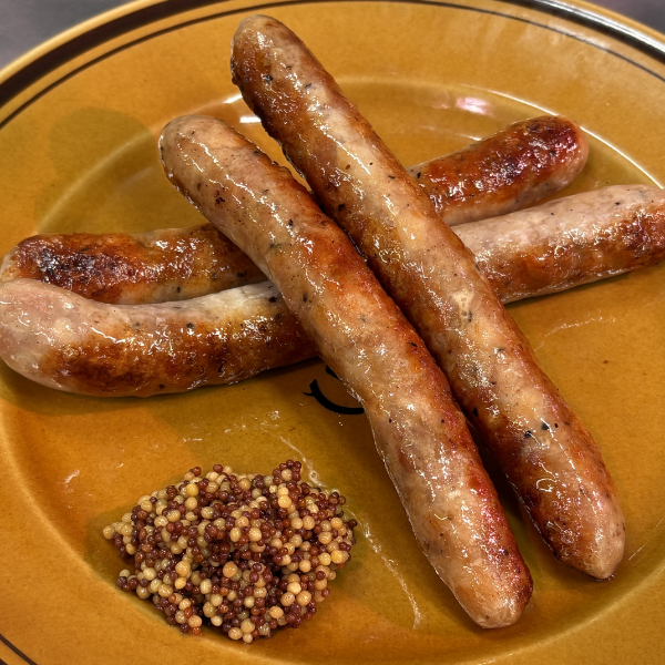 自家製ソーセージの炭火焼